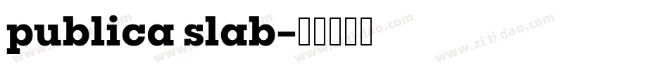 publica slab字体转换